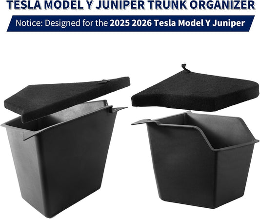 Tesla Model Y Trunk Organizer 2025-2026 Tesla Model Y Trunk Storage Bins