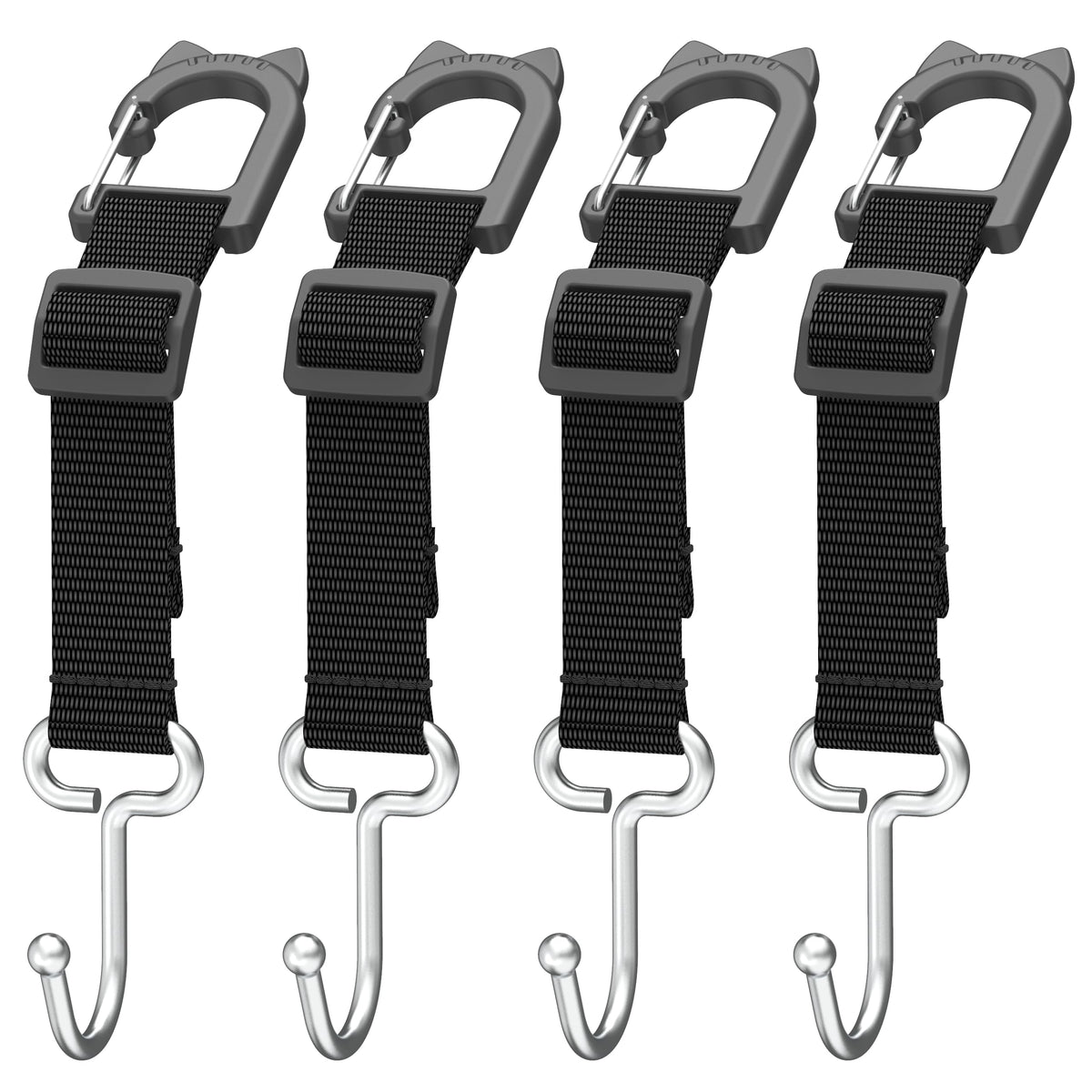 Purse Hook for Car, Adjustable Headrest Hooks, 2 Pack