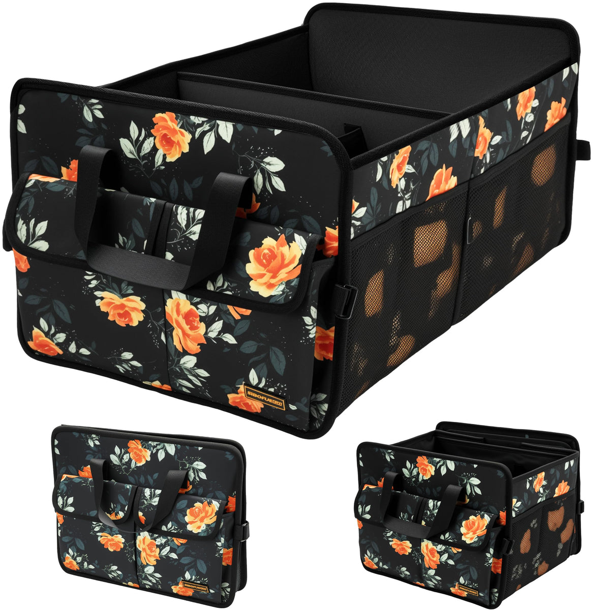 SIBOFUEGO Sturdy Car Trunk Organizer - Firm Inner Panels, Foldable Storage