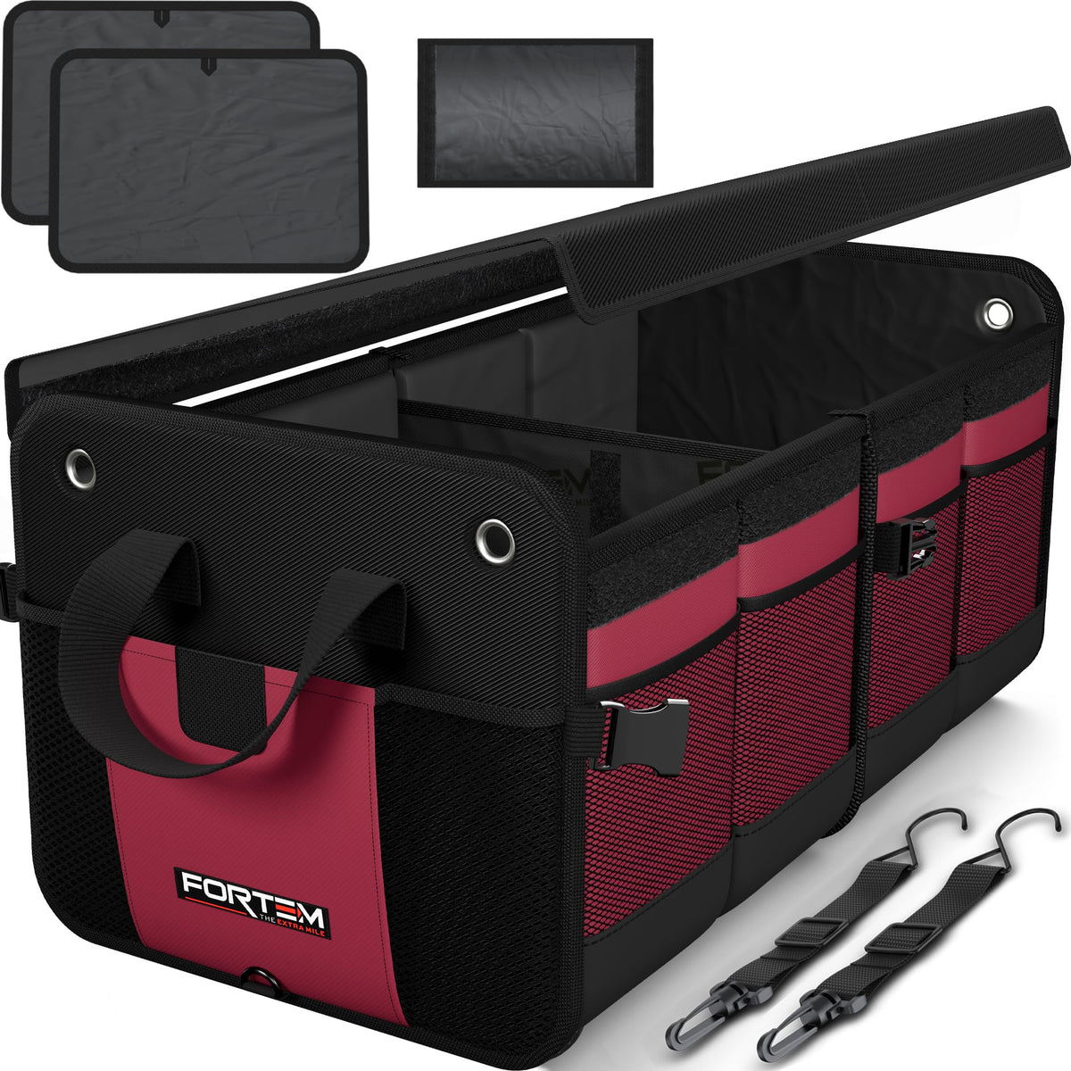 FORTEM Trunk Organizer - Collapsible Car Organizer & Storage Bag for SUVs