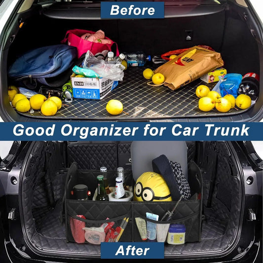 Car Trunk Organizer Box, Vehicle Storage Container, Car Interior Accessories, Luggage Holder, Tailgate Box, Automotive Essentials, Car Organizers and Storage Box, Car Storage Organizers