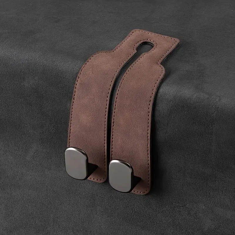 Car Seat Back Storage Hook, 1 Count PU Leather Car Seat Back Hidden Hook, Multipurpose Durable Hooks, Car Interior Accessories, Holder, Car Organizer, Automotive