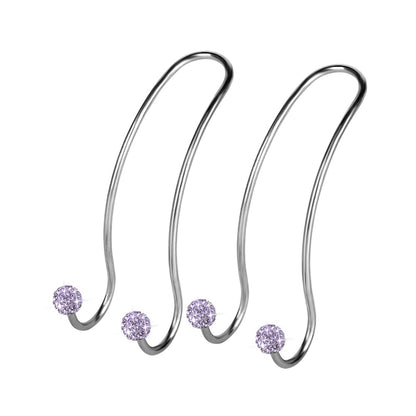 SAVORI Auto Hooks Bling Car Hangers Organizer Seat Headrest Hooks Strong and Durable Backseat Hanger Storage Universal for SUV Truck Vehicle 2 Pack (White)