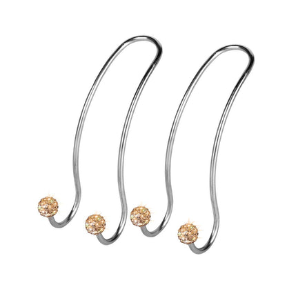 SAVORI Auto Hooks Bling Car Hangers Organizer Seat Headrest Hooks Strong and Durable Backseat Hanger Storage Universal for SUV Truck Vehicle 2 Pack (White)
