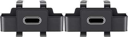 2 Pack Back Seat Car Organizers with Tissue Box and Cup Holders, Balck