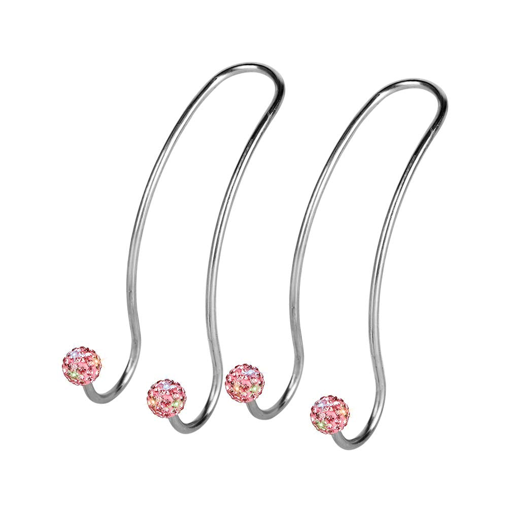 SAVORI Auto Hooks Bling Car Hangers Organizer Seat Headrest Hooks Strong and Durable Backseat Hanger Storage Universal for SUV Truck Vehicle 2 Pack (White)