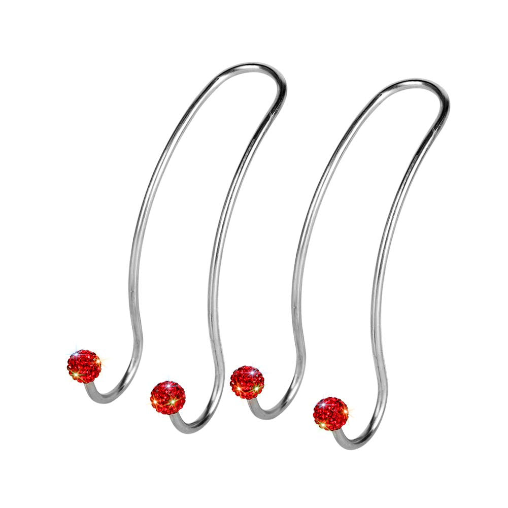 SAVORI Auto Hooks Bling Car Hangers Organizer Seat Headrest Hooks Strong and Durable Backseat Hanger Storage Universal for SUV Truck Vehicle 2 Pack (White)