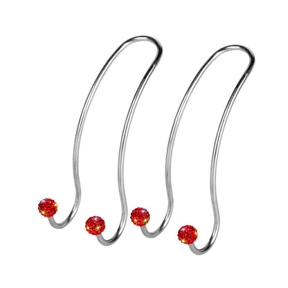 SAVORI Auto Hooks Bling Car Hangers Organizer Seat Headrest Hooks Strong and Durable Backseat Hanger Storage Universal for SUV Truck Vehicle 2 Pack (White)