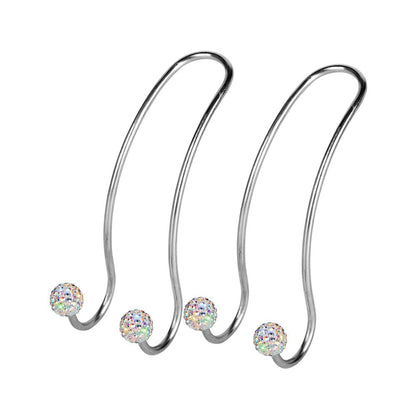 SAVORI Auto Hooks Bling Car Hangers Organizer Seat Headrest Hooks Strong and Durable Backseat Hanger Storage Universal for SUV Truck Vehicle 2 Pack (White)