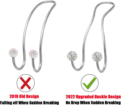 Bling Purse Hook for Car Headrest, Cute Car Seat Hooks (2Pack)