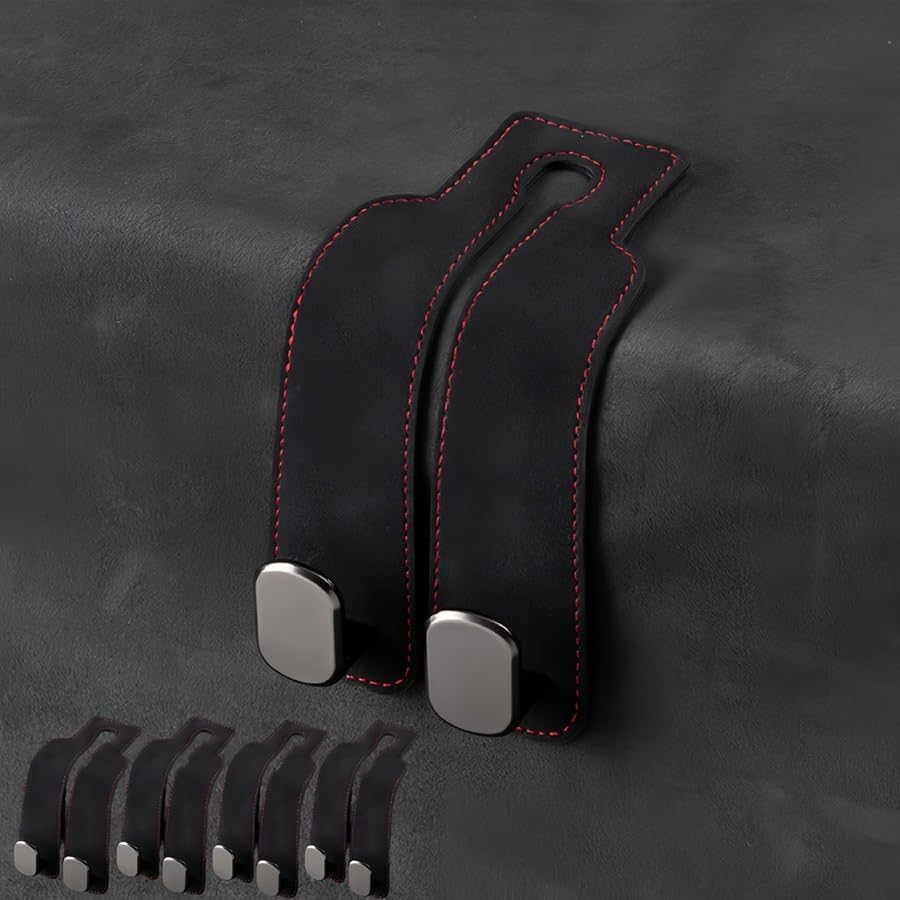 Car Purse Hooks, Universal Headrest Hooks for Bags, 4 Pack