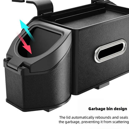Car Seat Backrest Storage Box, Multifunctional Car Seat Organizer with Tissue Box, Dual Cup Holder, Trash Can, Hook and Phone Holder, Practical Car Interior Accessories, Vehicle Interior Accessories #GLOBAL PICKS