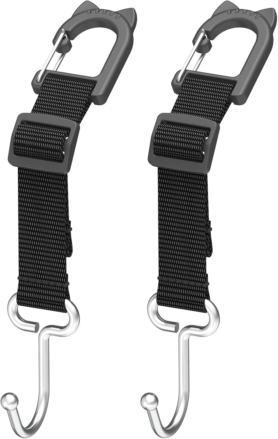 Purse Hook for Car, Adjustable Headrest Hooks, 2 Pack
