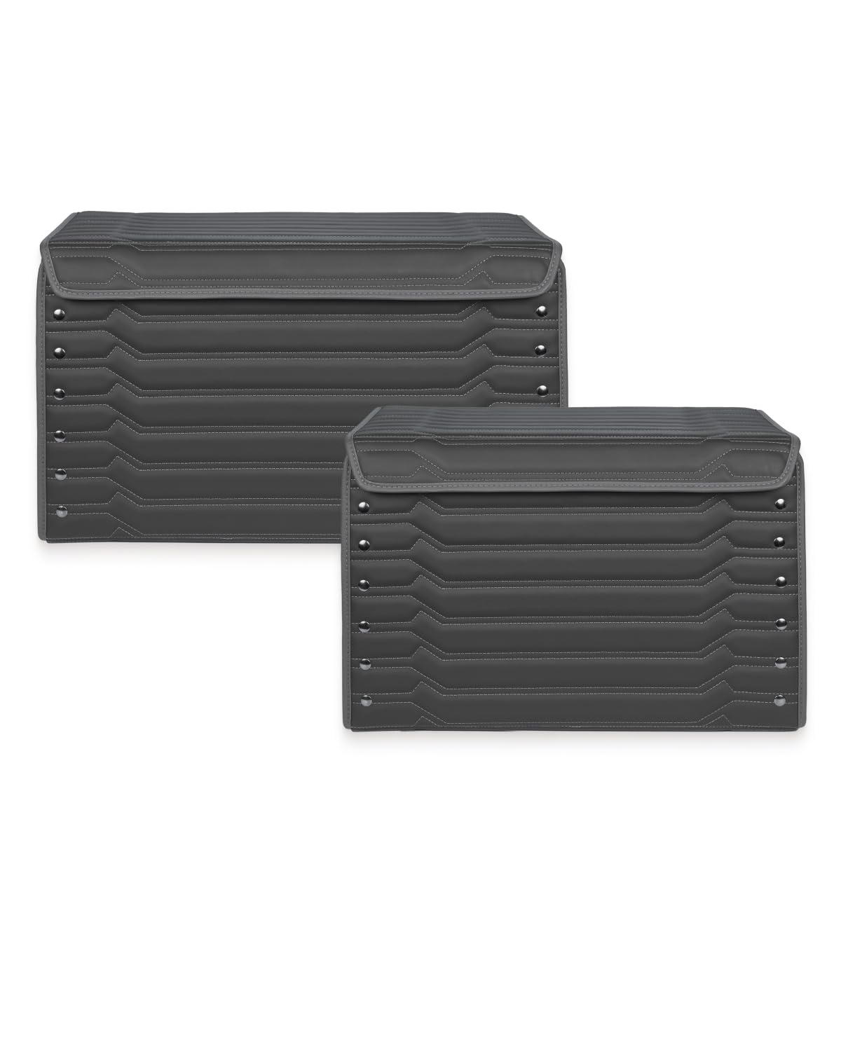 Owleys Trunk Organizer for Car, Lid, PU Leather, 21.6in 50L, 1pc, Black