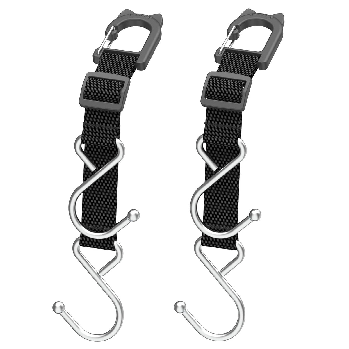 Purse Hook for Car, Adjustable Headrest Hooks, 2 Pack