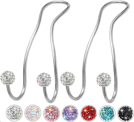 Bling Purse Hook for Car Headrest, Cute Car Seat Hooks (2Pack)