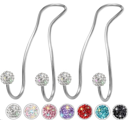 Bling Purse Hook for Car Headrest, Cute Car Seat Hooks (2Pack)