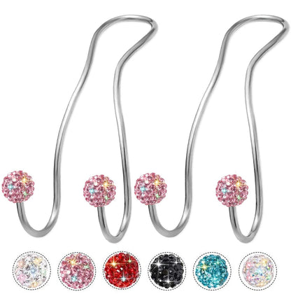 Bling Purse Hook for Car Headrest, Cute Car Seat Hooks (2Pack)