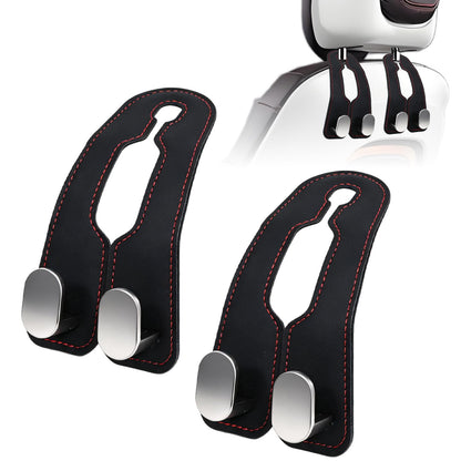 Car Purse Hook Purse Hook for Car Seats Headrest Car Seat Hooks,Heavy Duty Vehicle Organizer for Handbags, Groceries, Purses, Keep Car Tidy (Black, 2 Pack)