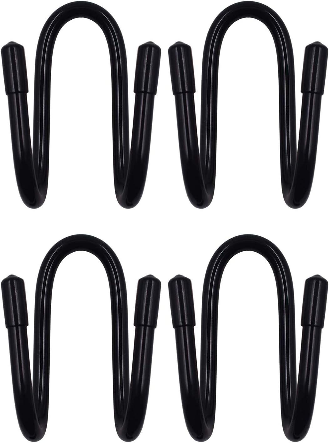 YYST Flexible Over The Seat Hard Hat Rack Holder Back Seat Hanger Headrest Hanger Headrest Hook (Black X 2 Pack)