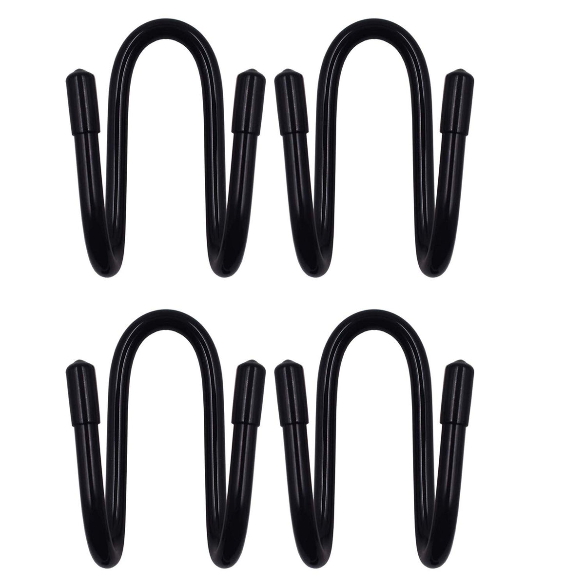 YYST Flexible Over The Seat Hard Hat Rack Holder Back Seat Hanger Headrest Hanger Headrest Hook (Black X 2 Pack)
