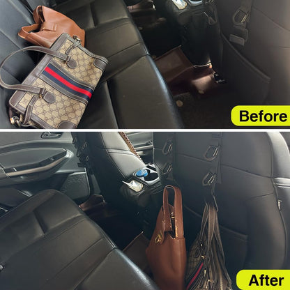 Car Headrest Hooks, Backseat Storage Organizer Hangers, Universal Vehicle Seat Back Hooks, 4 Pack
