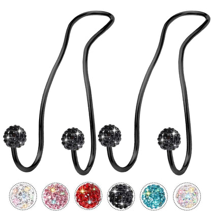 Bling Purse Hook for Car Headrest, Cute Car Seat Hooks (2Pack)