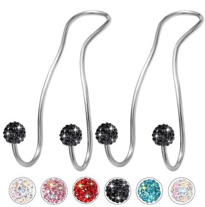 Bling Purse Hook for Car Headrest, Cute Car Seat Hooks (2Pack)