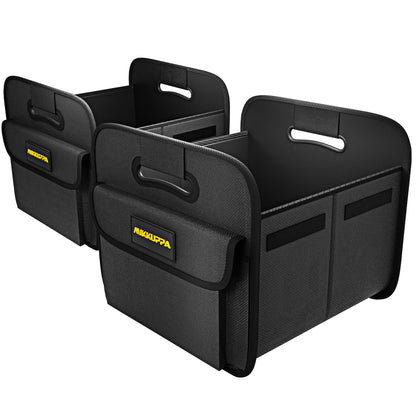 MIKKUPPA Car Trunk Organizer - 70L Foldable Car Storage for Grocery, Black