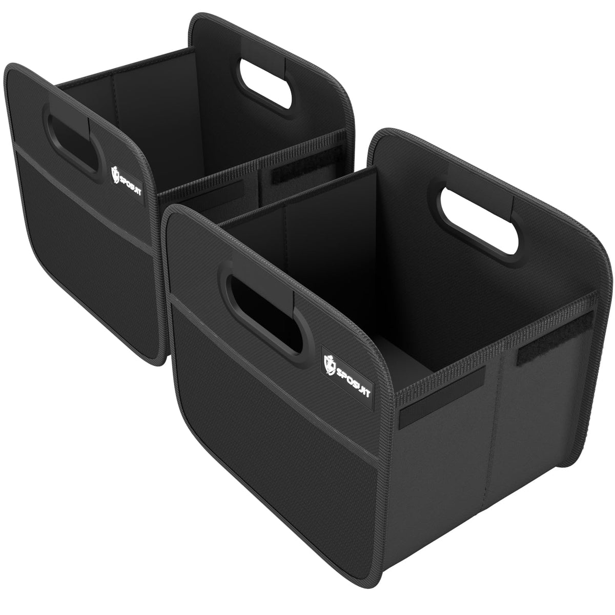 Sposuit Trunk Organizer for Car - Split Car Storage Organizer, Black, 2 Pcs