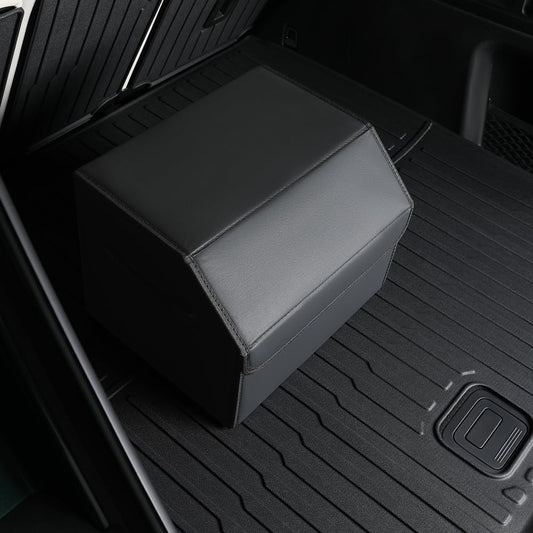 Car Trunk Organizer, Leather Material, Sturdy and Durable, Waterproof and Stain-Resistant Surface, Wipes Clean Easily, Collapsible to Save Space, Say Goodbye to Clutter, for SUVs & Sedans