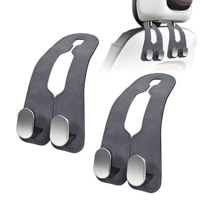 Car Purse Hook Purse Hook for Car Seats Headrest Car Seat Hooks,Heavy Duty Vehicle Organizer for Handbags, Groceries, Purses, Keep Car Tidy (Gray, 2 Pack)