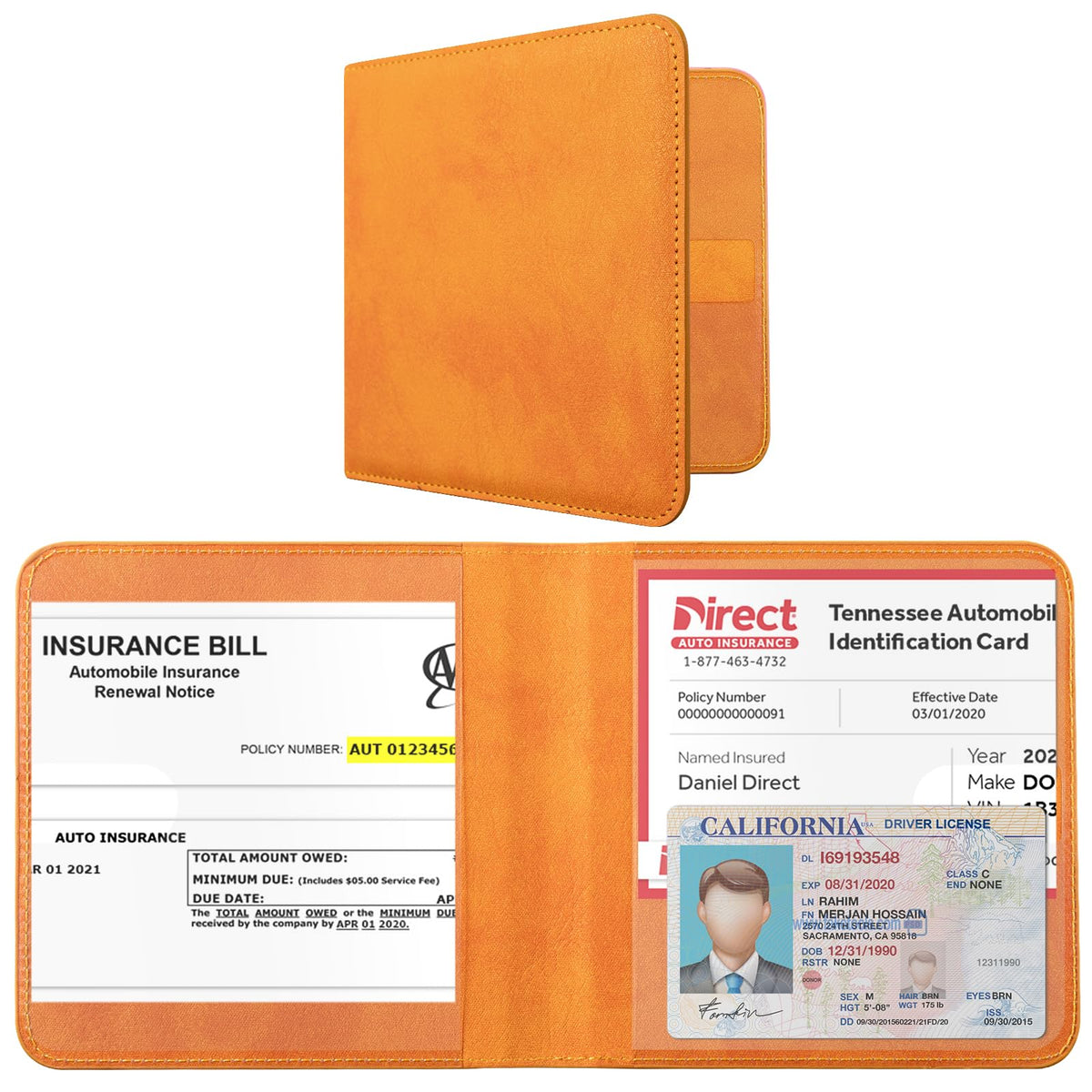 CoBak Car Registration and Insurance Holder for Men and Women