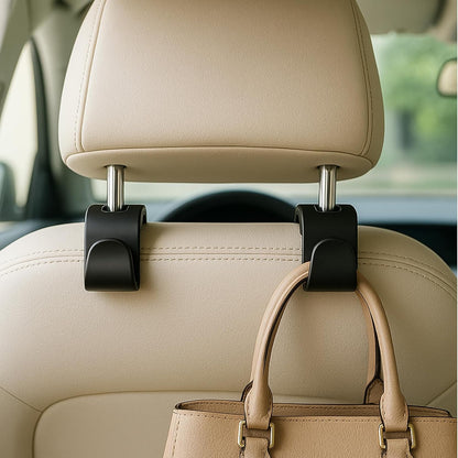 6 Pcs Hooks for Car Seat Headrest Hook, Car Back Seat Headrest Hooks Storage for Automotive Vehicle Cars Accessories Purses Grocery Bags Handbag Coat Umbrella Hanger Holder Organizer