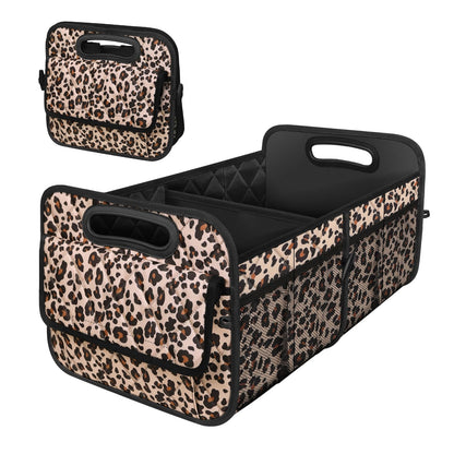 Deosk Car Trunk Organizer for SUV, Car Organizers and Storage with Reinforced Handles, Car Accessories for Women/Men 70L Waterproof Polyester Trunk Organizer(Large, Beige)