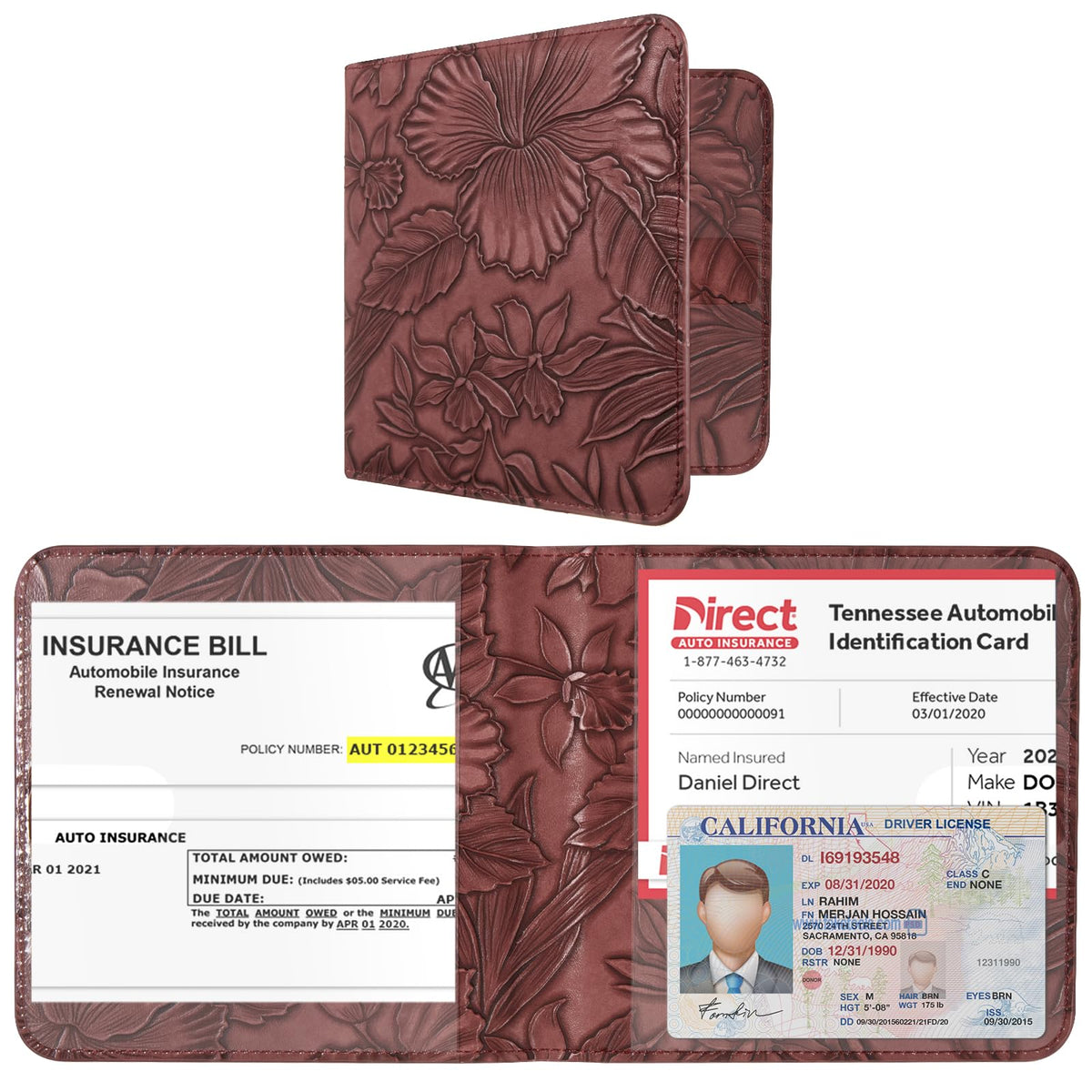 CoBak Car Registration and Insurance Holder for Men and Women