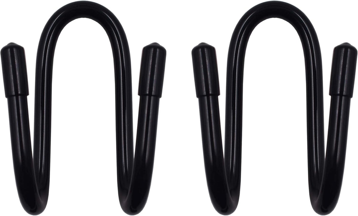 YYST Flexible Over The Seat Hard Hat Rack Holder Back Seat Hanger Headrest Hanger Headrest Hook (Black X 2 Pack)