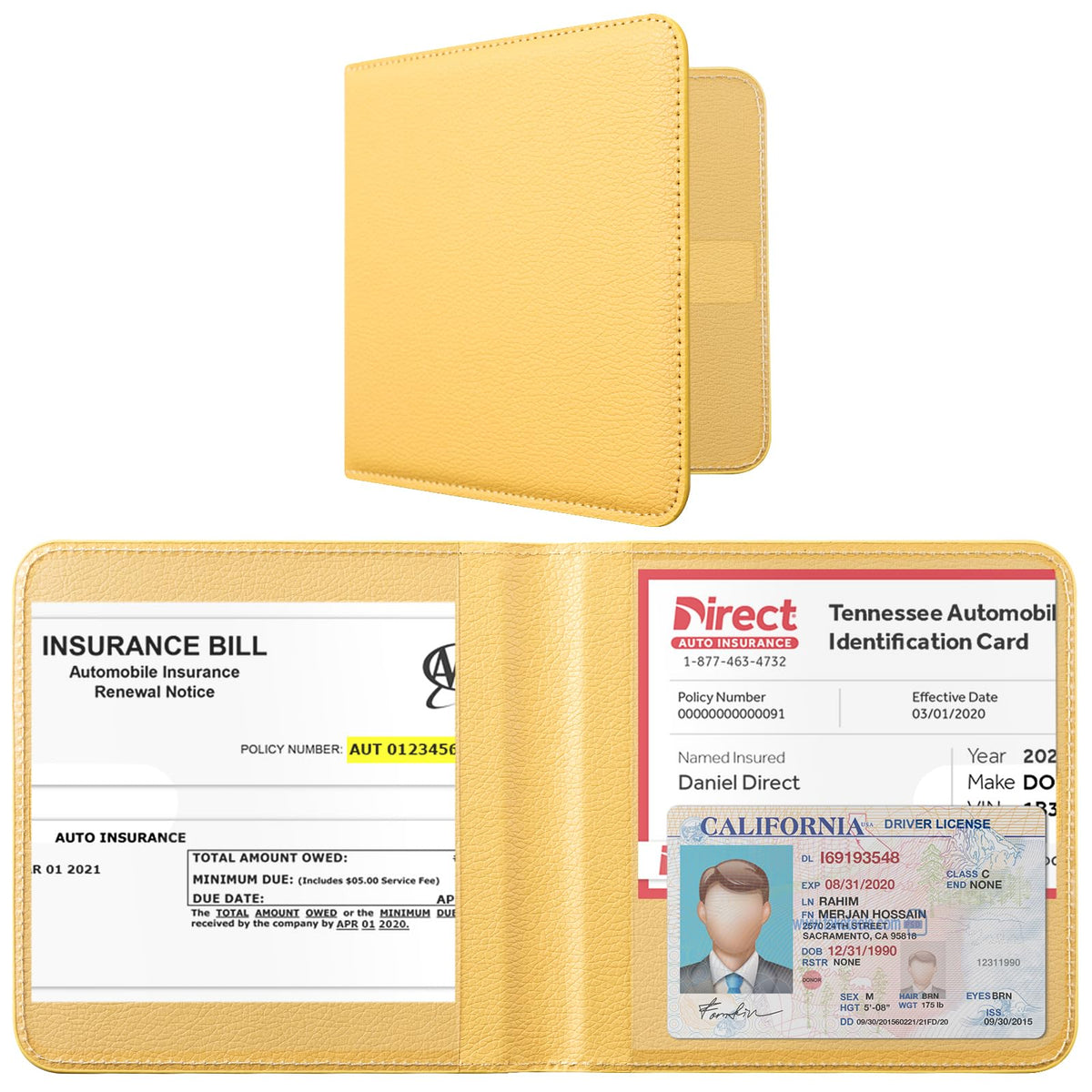 CoBak Car Registration and Insurance Holder for Men and Women
