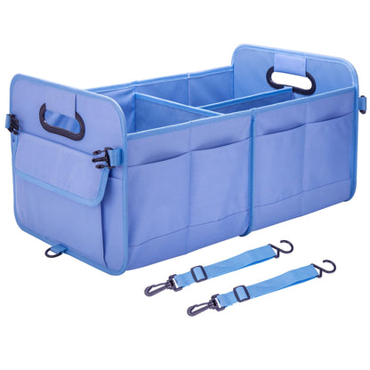 titiyiof Trunk Organizer For Suv & Sedan,Car Organizers and Storage, Waterproof Collapsible & Adjustable Straps,70L Sturdy Car Organization for Car Accessories, Tools,Sundries,2-3Compartment（Orange