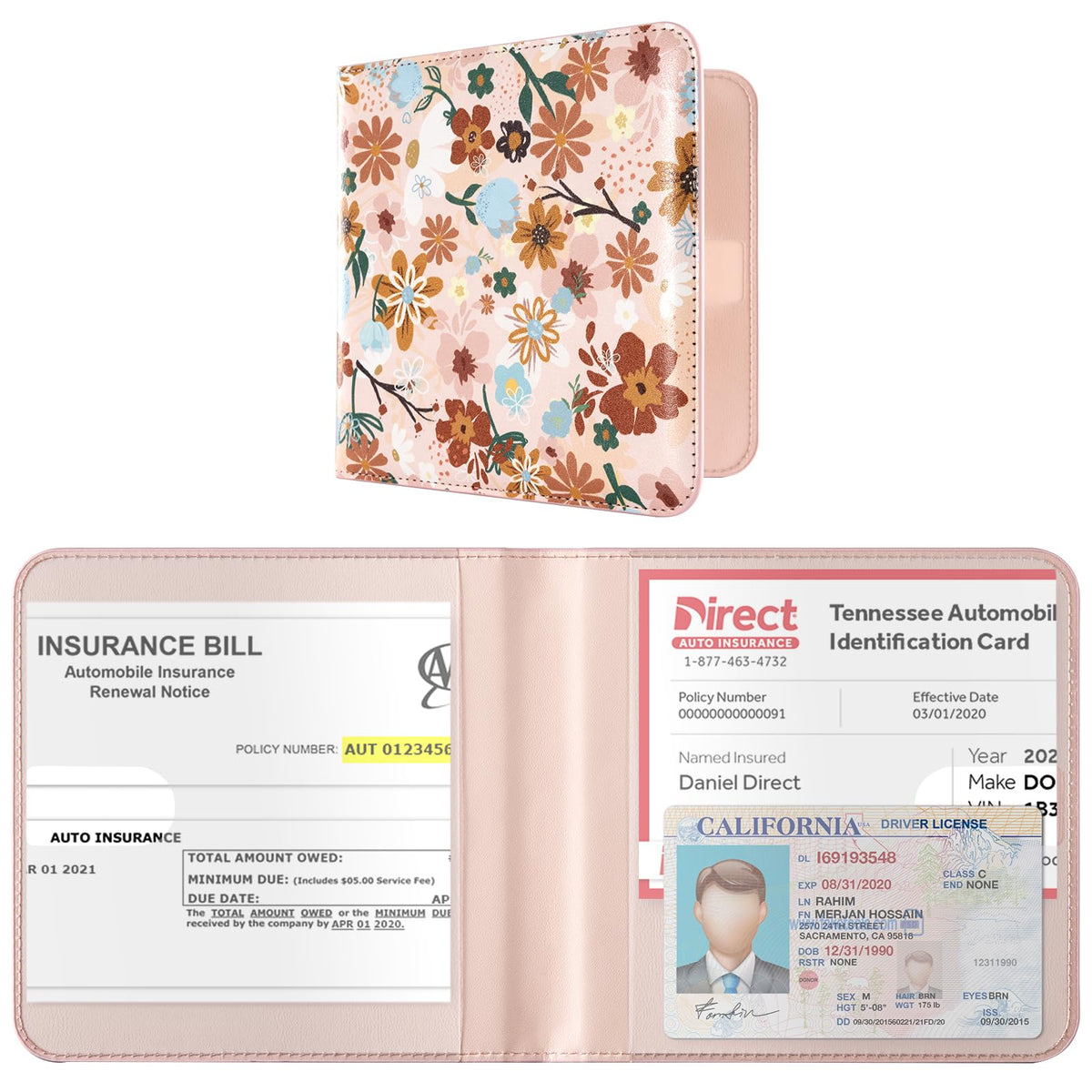 CoBak Car Registration and Insurance Holder for Men and Women