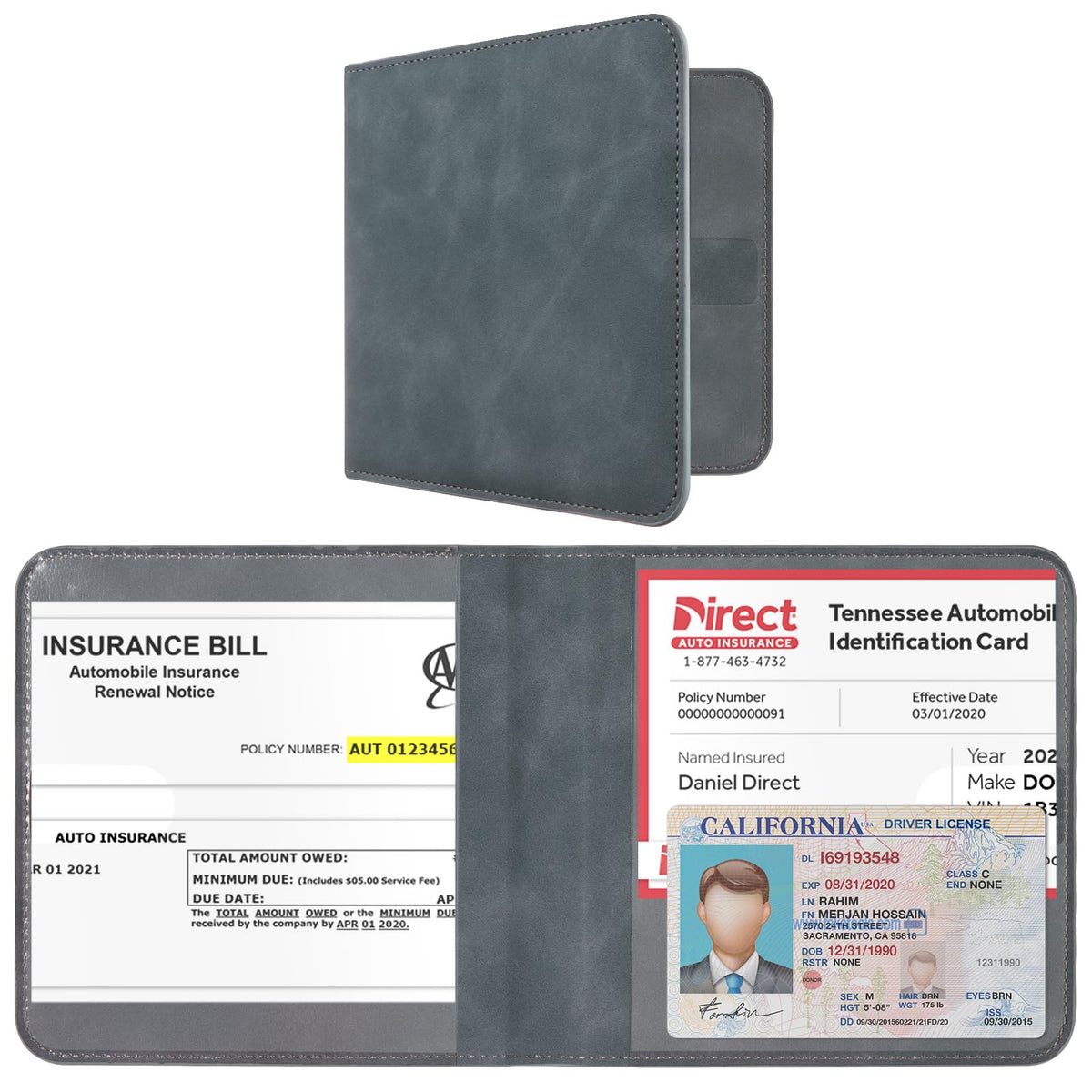 CoBak Car Registration and Insurance Holder for Men and Women