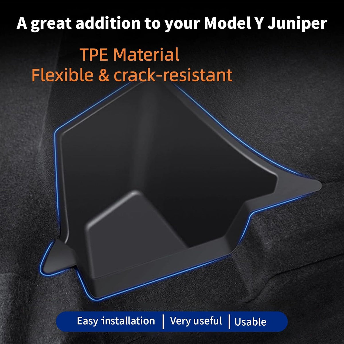 Tesla Model Y Trunk Organizer 2025-2026 Tesla Model Y Trunk Storage Bins
