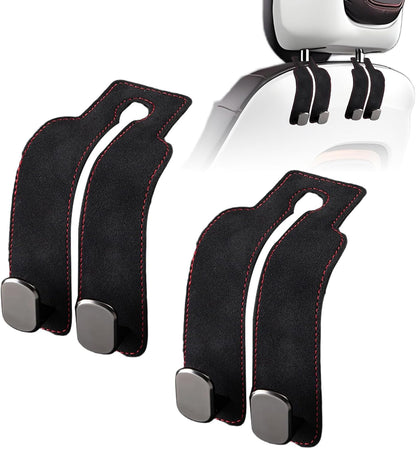 Car Purse Hook Purse Hook for Car Seats Headrest Car Seat Hooks,Heavy Duty Vehicle Organizer for Handbags, Groceries, Purses, Keep Car Tidy (Black, 2 Pack)