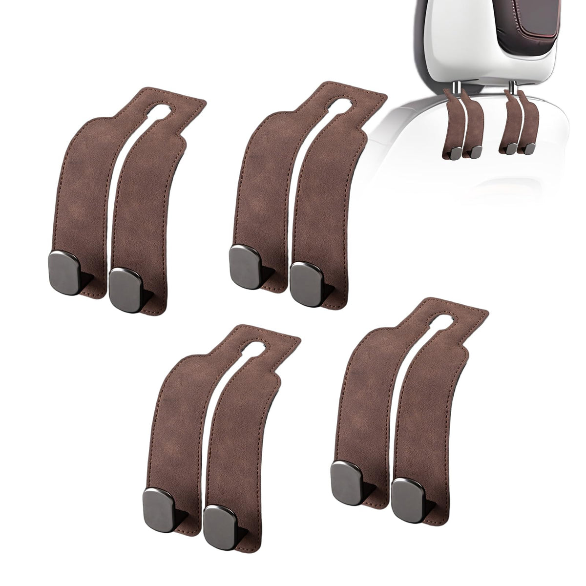 Car Purse Hook Purse Hook for Car Seats Headrest Car Seat Hooks,Heavy Duty Vehicle Organizer for Handbags, Groceries, Purses, Keep Car Tidy (Gray, 2 Pack)