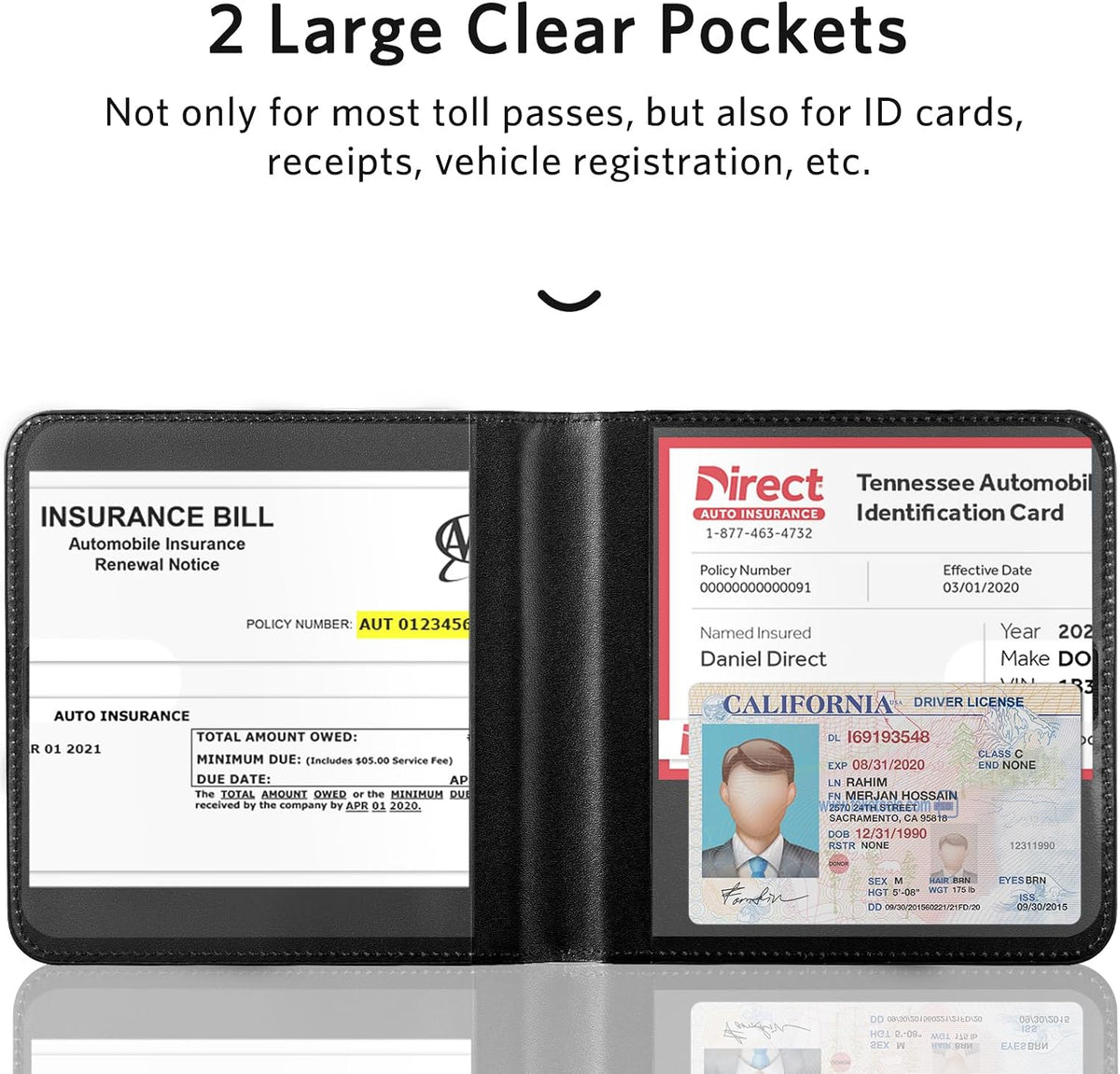 CoBak Car Registration and Insurance Holder for Men and Women