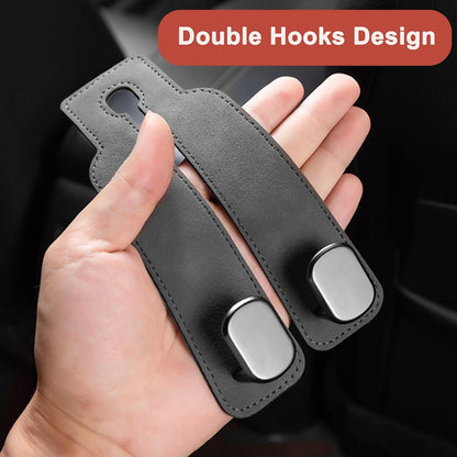 Amelity Car Headrest Hooks, Purse Hook for Car 2 Pack Gray