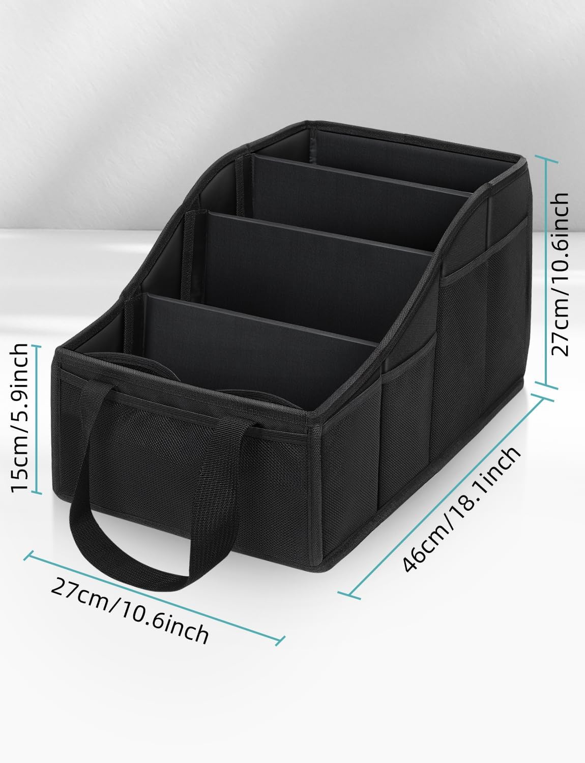 YOHOOLYO Car Seat Organizer with 4 Compartments, 4 Cup Holders