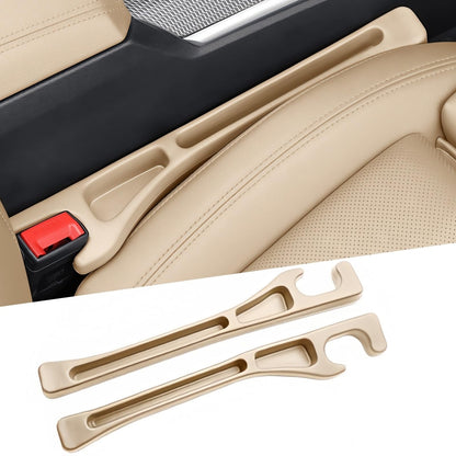 Car Seat Gap Filler 2 Pack, Upgraded 3-in-1 Car Seat Gap Plug Organizer with Storage Slot & Hook, Universal Fit No-Drop Seat Side Gap Seam Filler Between Seat & Console for Car, SUV, Truck