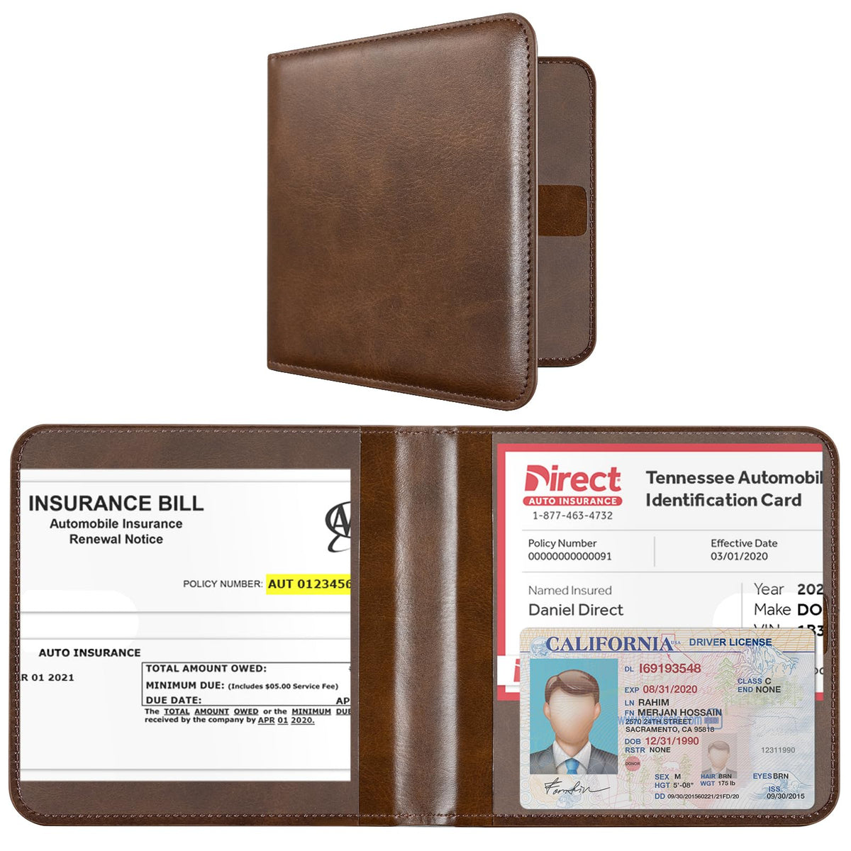 CoBak Car Registration and Insurance Holder for Men and Women