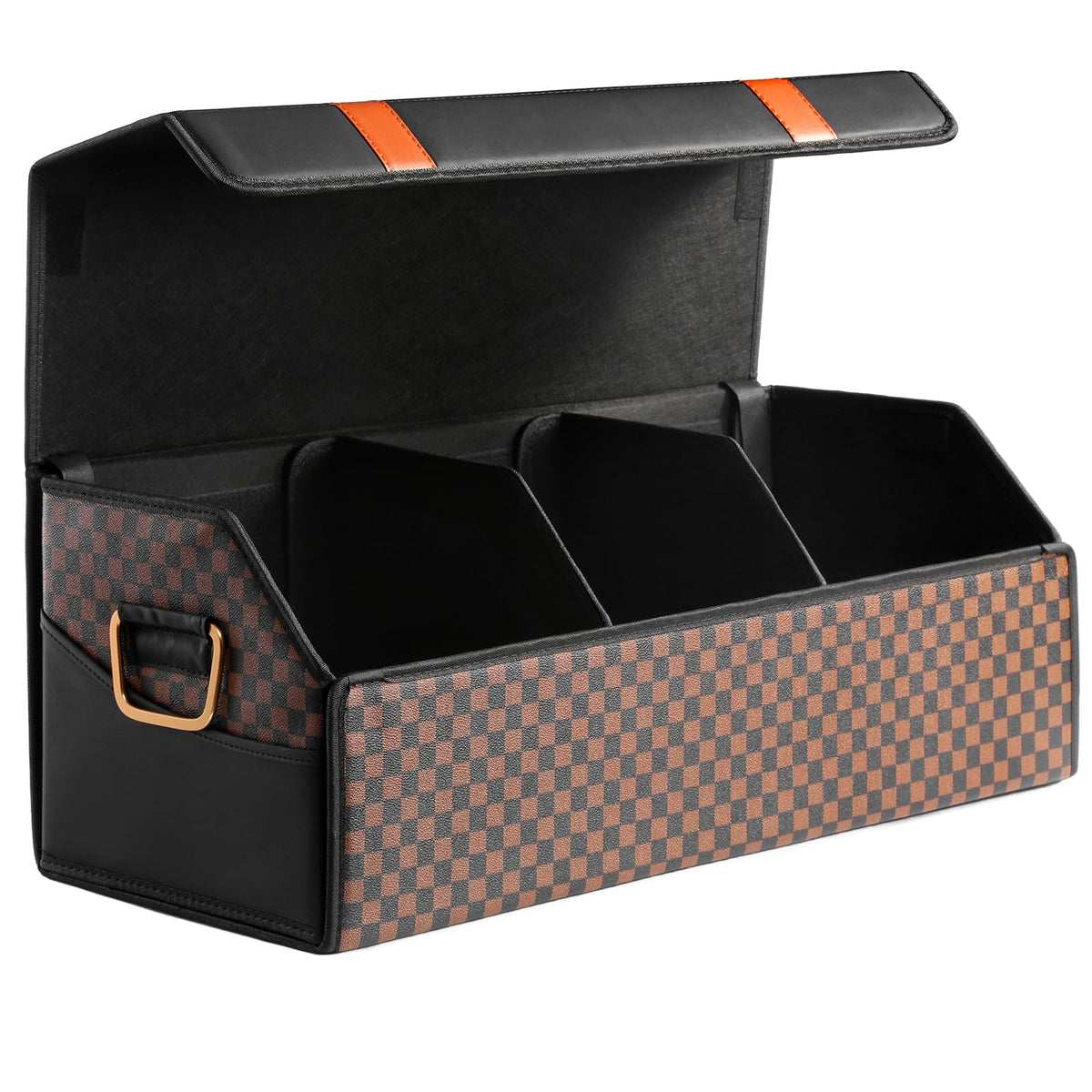 Fyzeoty Car Trunk Organizer for SUV and Sedan, Black, 16.5 inches
